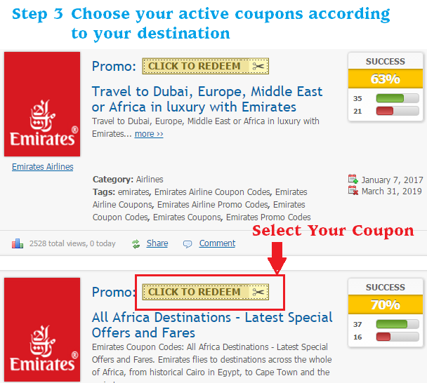 Emirates Coupons